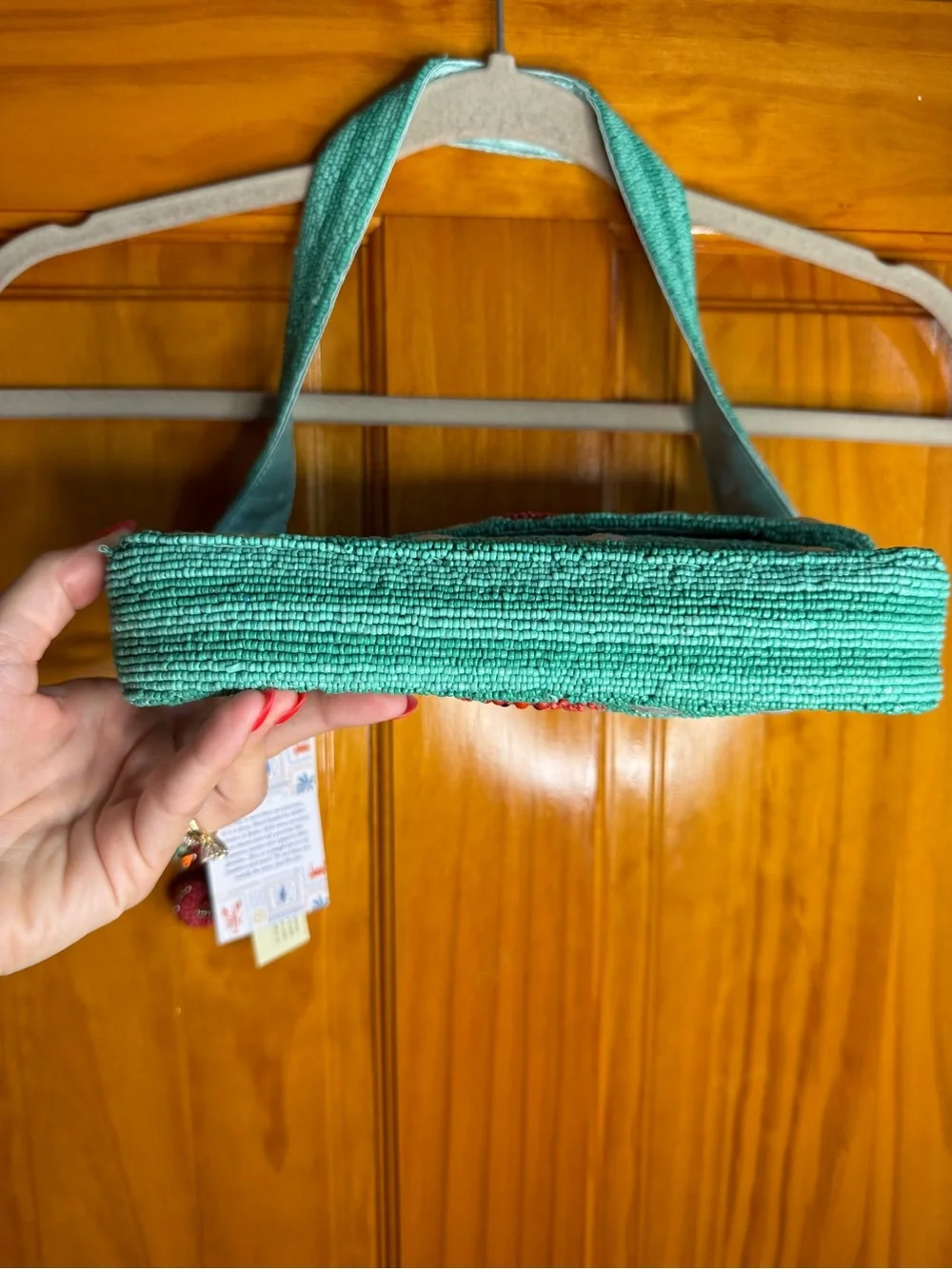 RARE Seahorse Beaded Bag Handmade in India